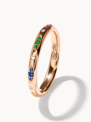 Ring GYPSY Band Candy Pavé