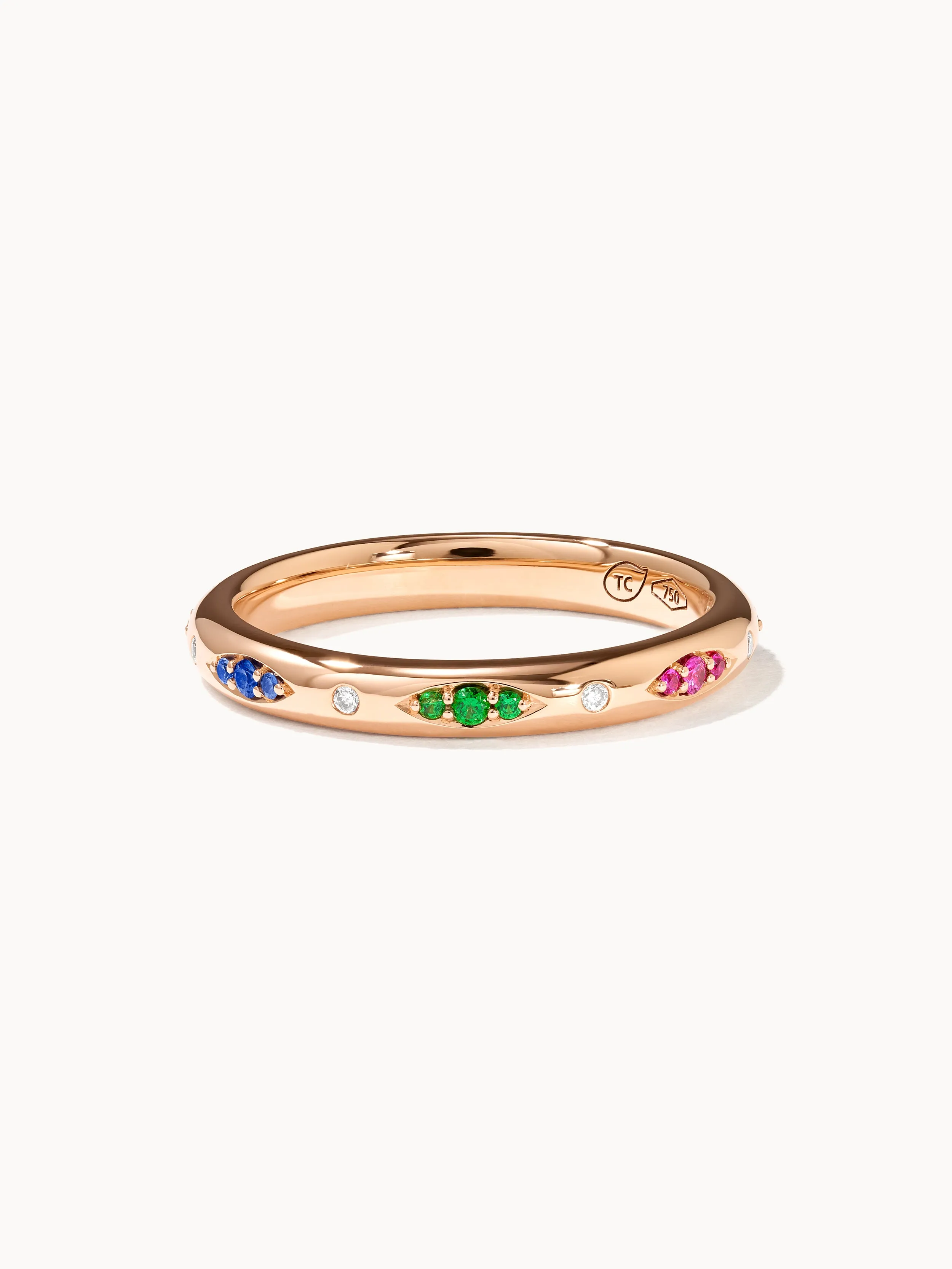 Ring GYPSY Band Candy Pavé