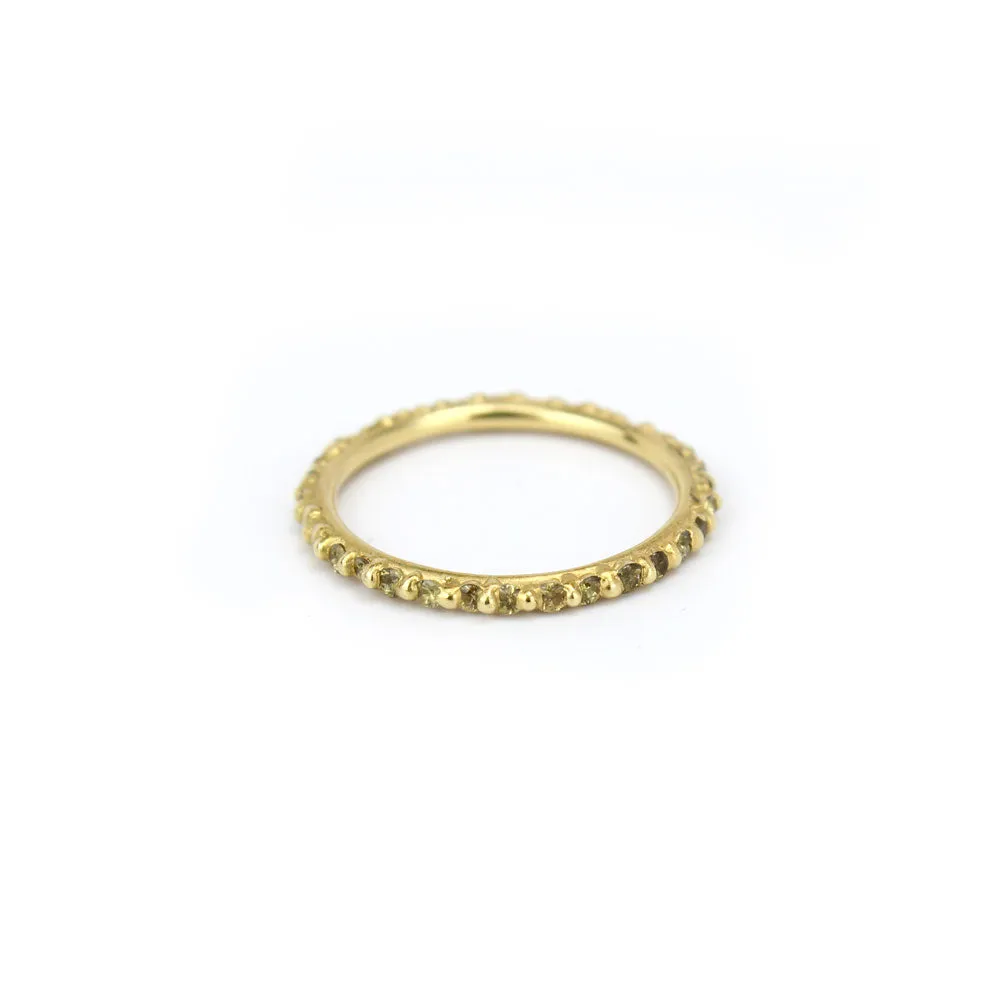 rita rapunzel ring with green sapphires, polly wales