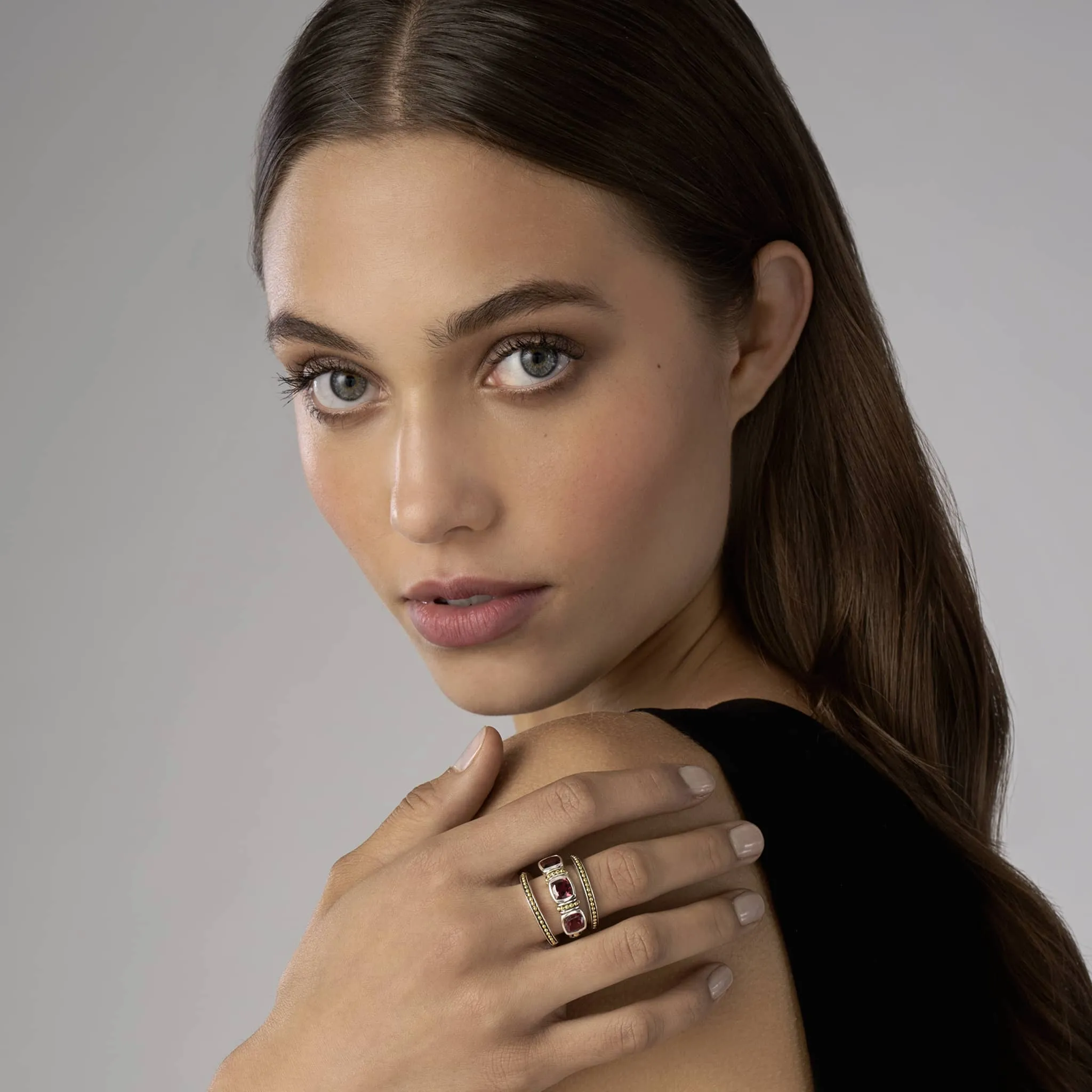 Rittenhouse Rhodolite Garnet Stacking Rings