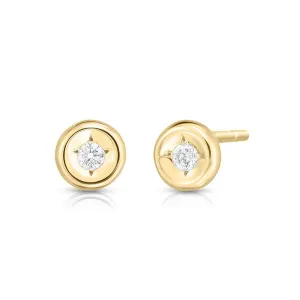 Roberto Coin 18K Yellow Gold Diamond Studs