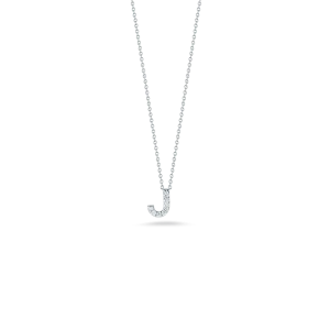 Roberto Coin Love Letter J Pendant With Diamonds