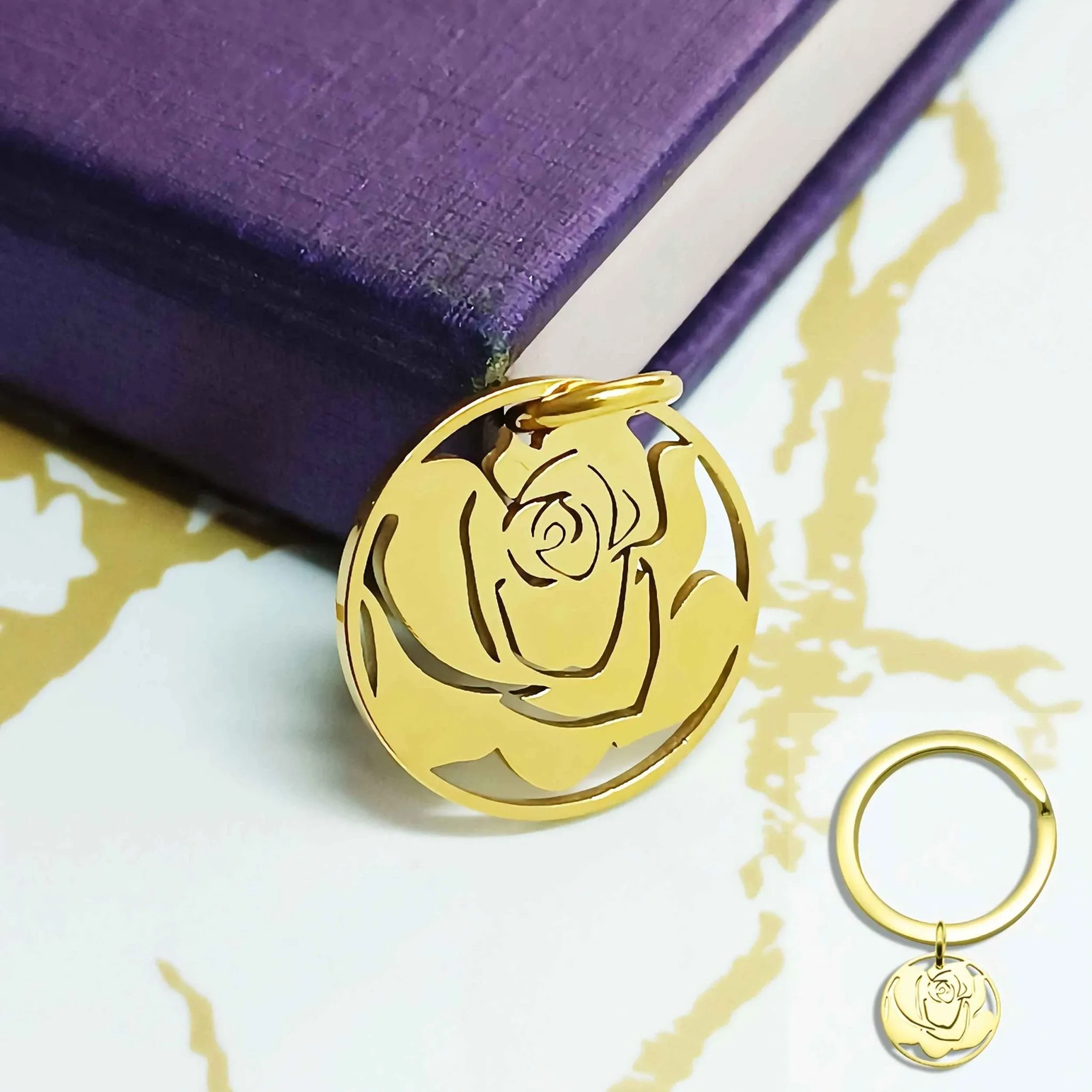 Rose Charm for Keyring