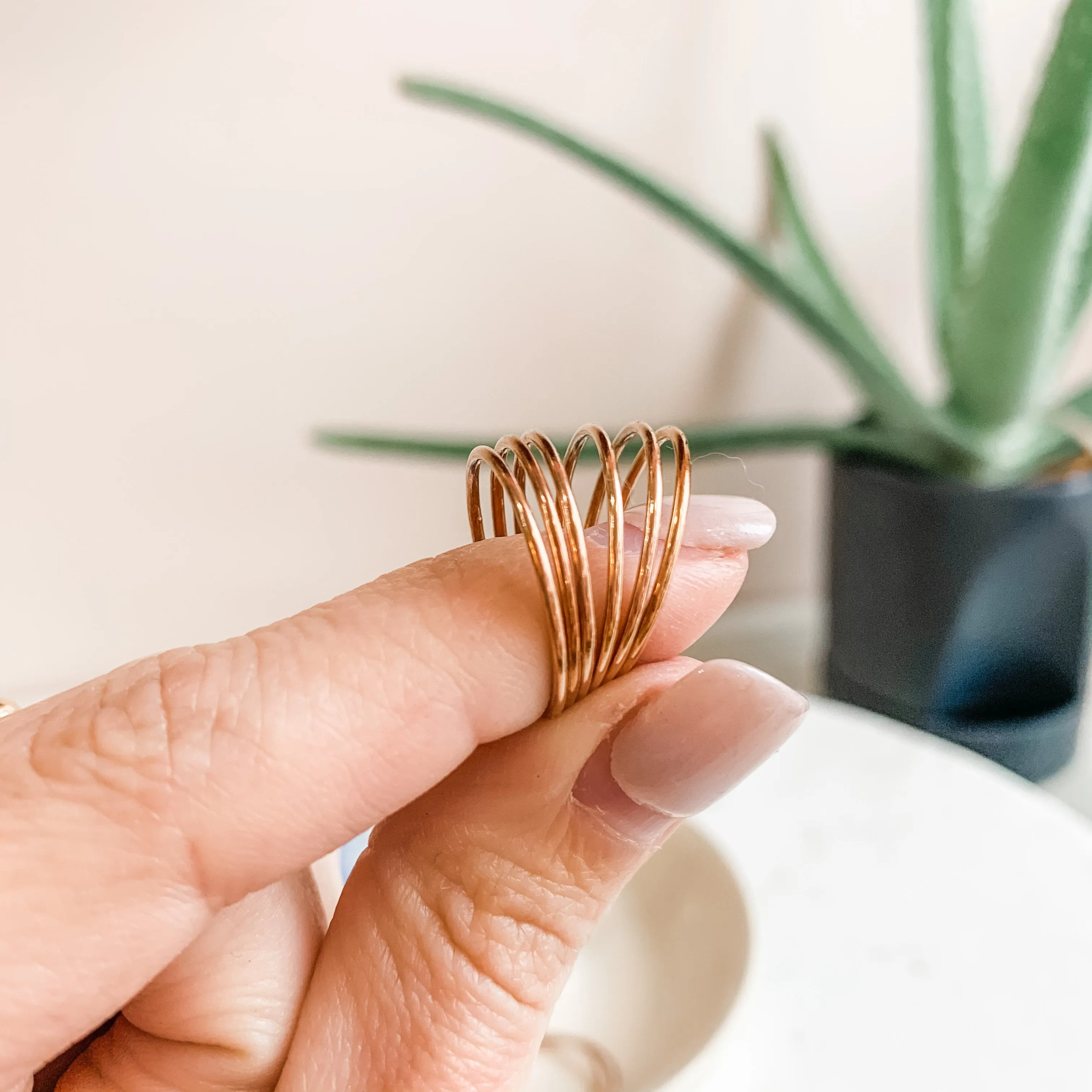 Rose Gold Smooth Stacking Ring