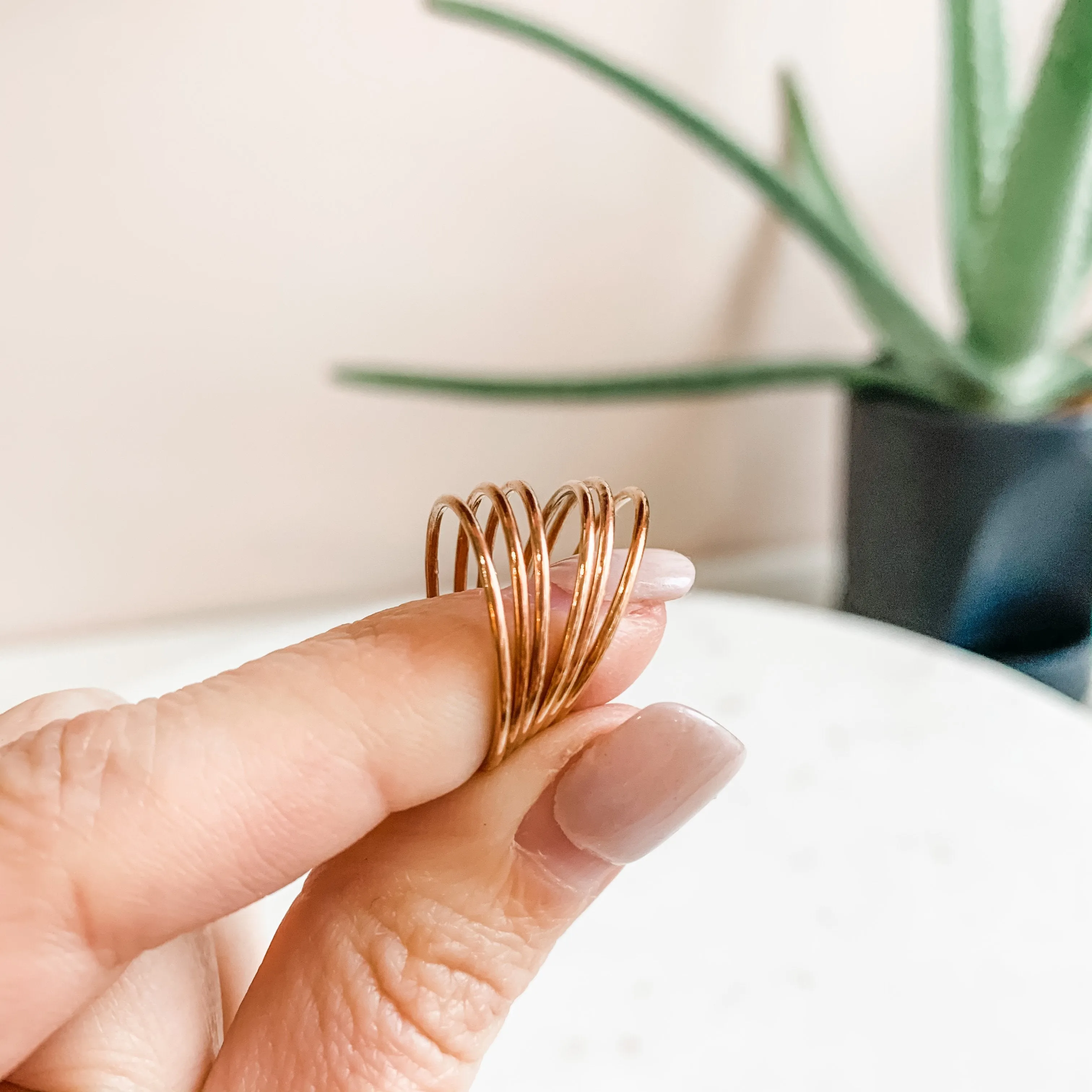 Rose Gold Smooth Stacking Ring