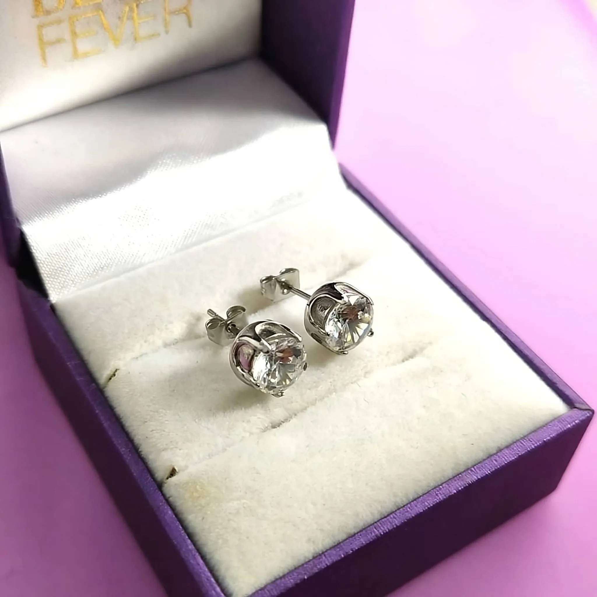 Round Stud Earrings
