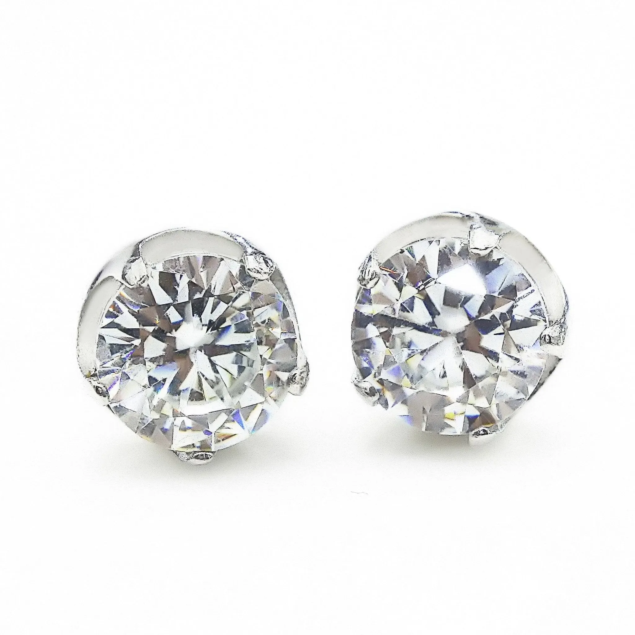Round Stud Earrings