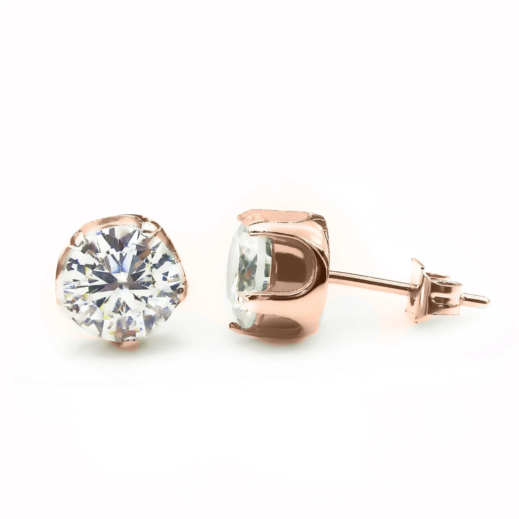 Round Stud Earrings