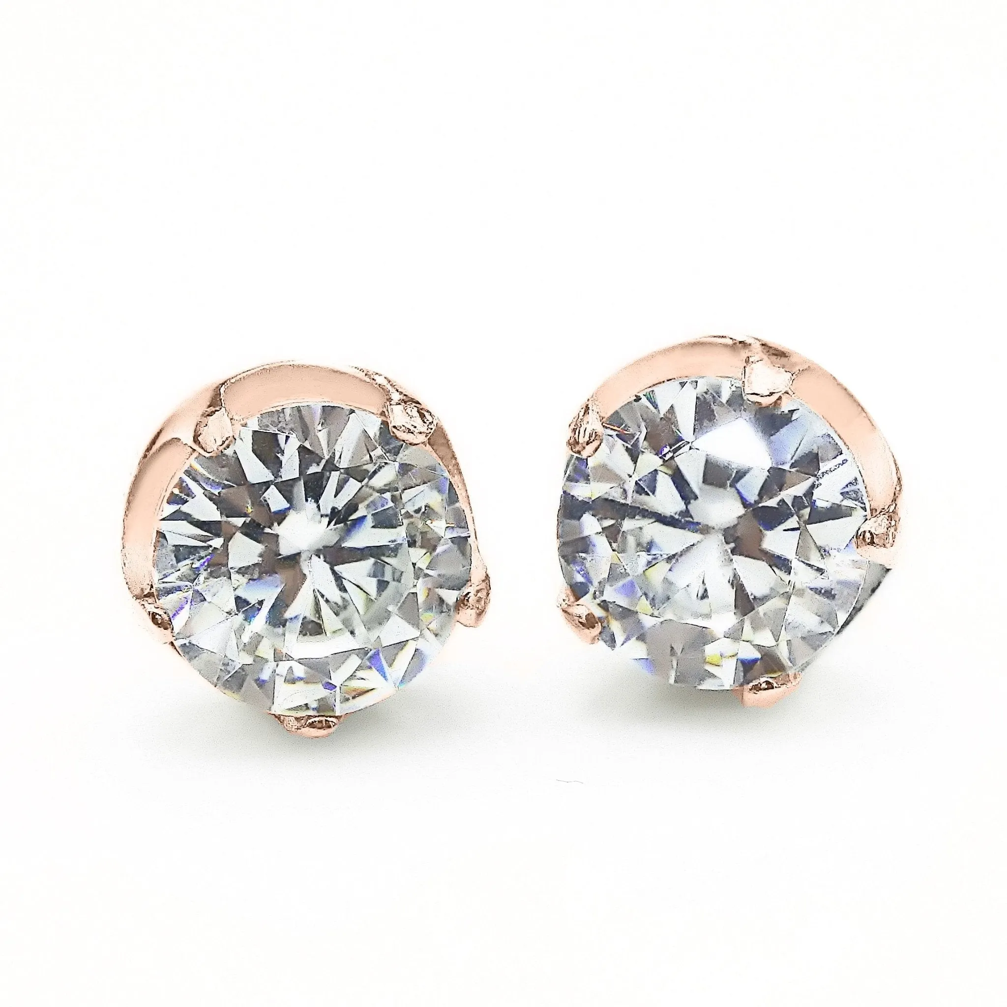Round Stud Earrings