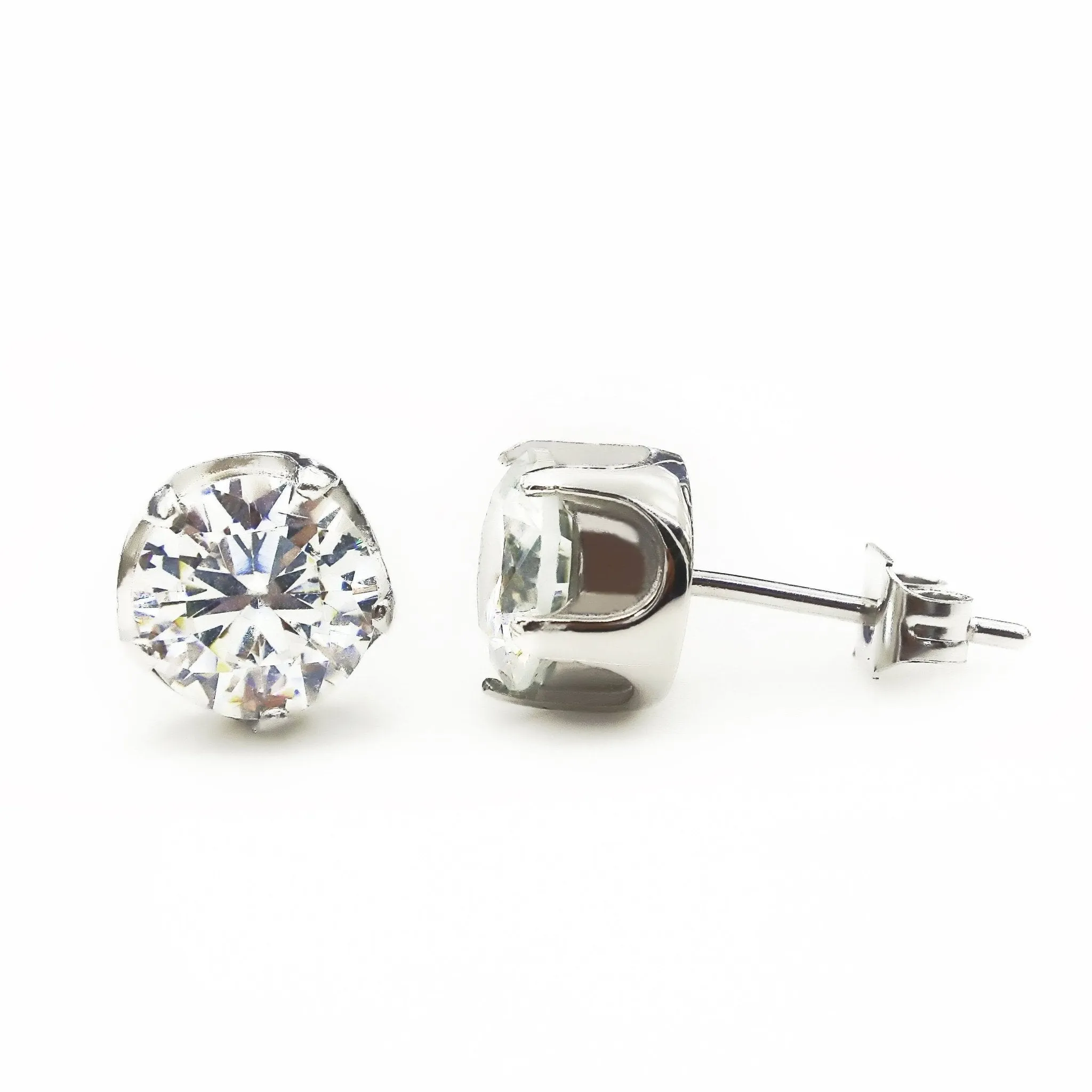 Round Stud Earrings