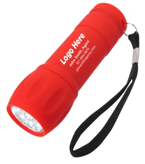 Rubberized Flashlight with Strap