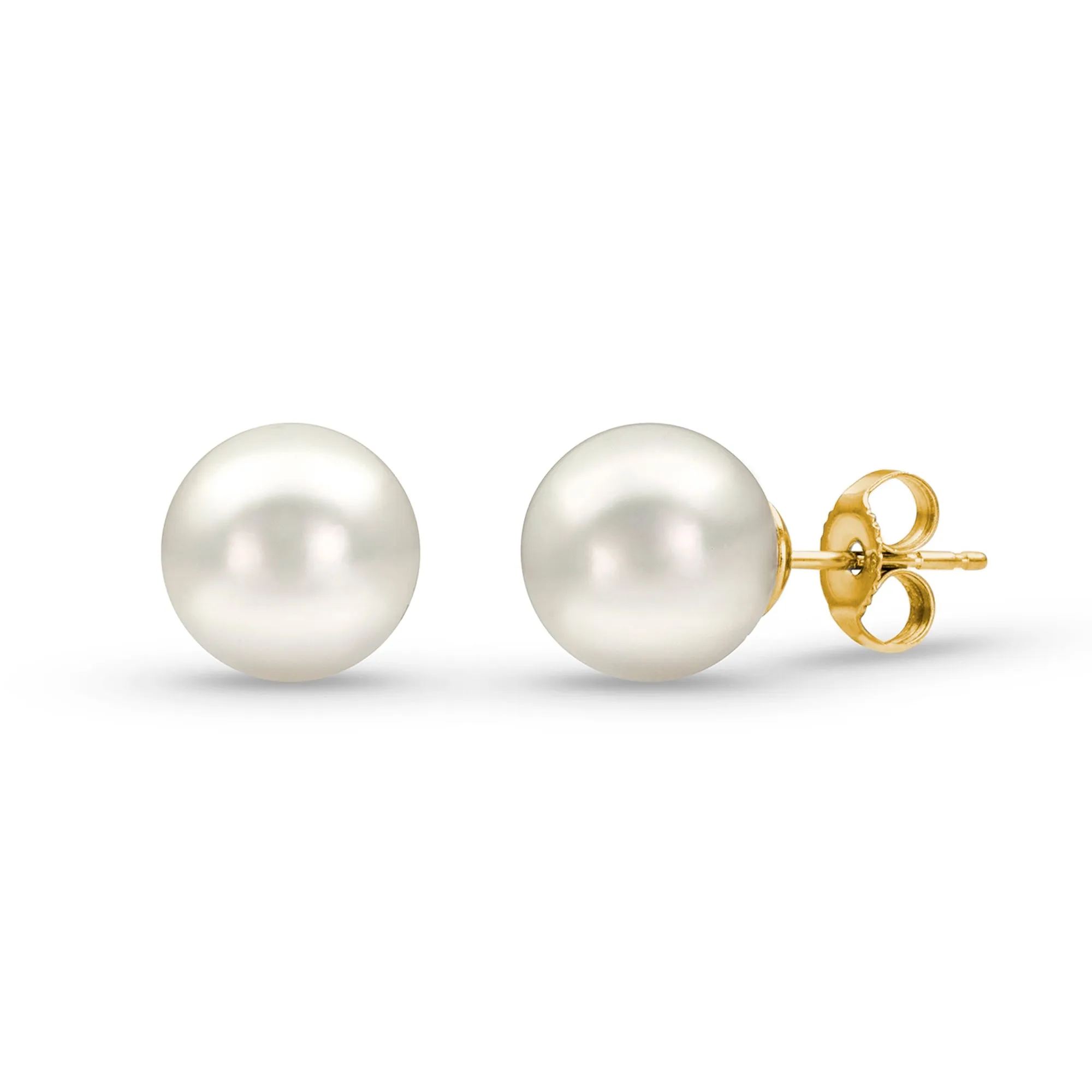 Sabel Collection 14K Yellow Gold Pearl Stud Earrings