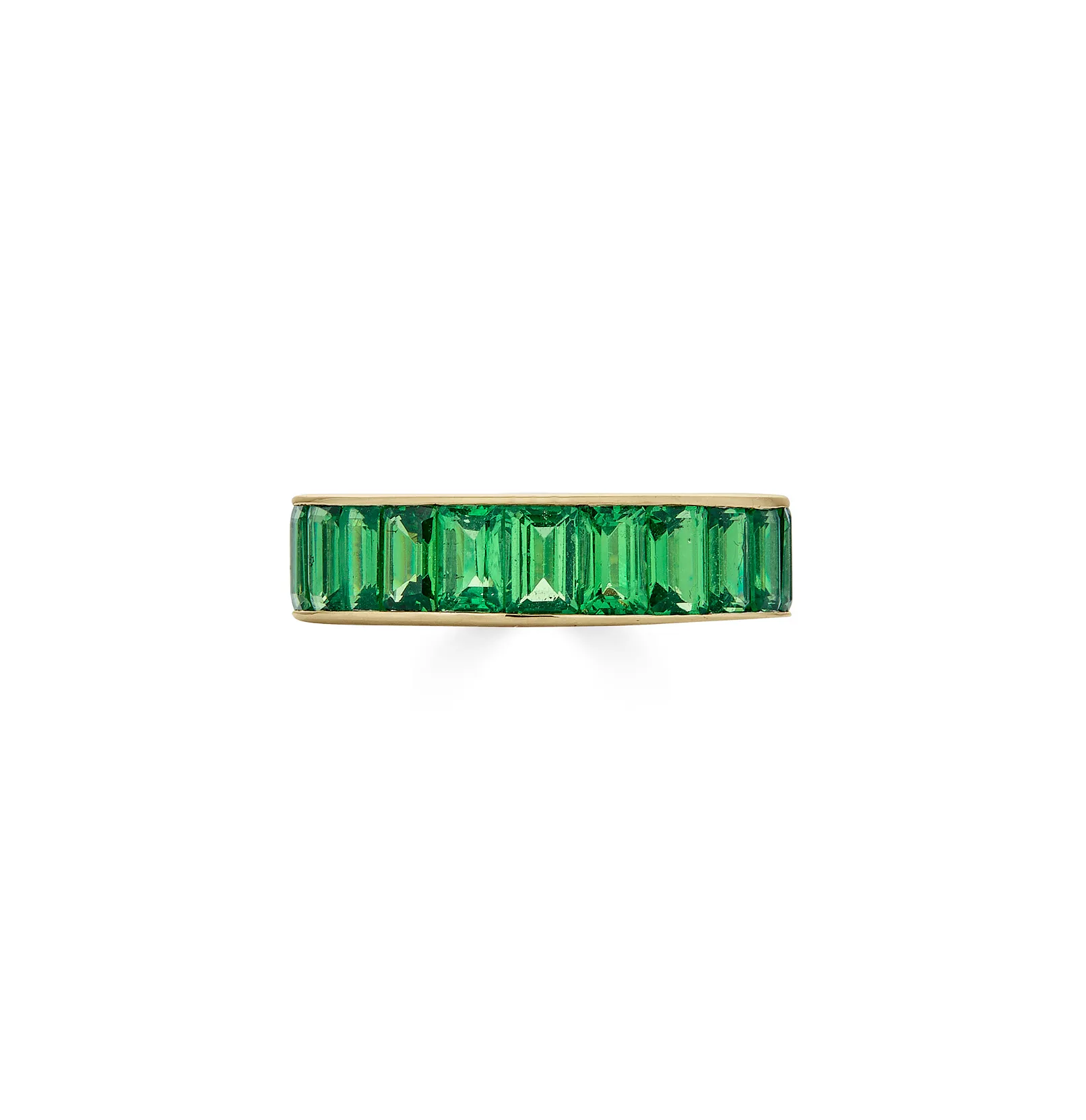 Sabel Collection Yellow Gold Tsavorite Eternity Band