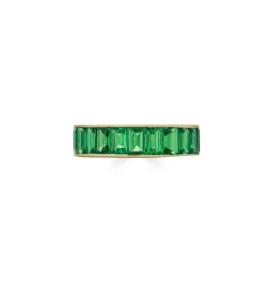 Sabel Collection Yellow Gold Tsavorite Eternity Band