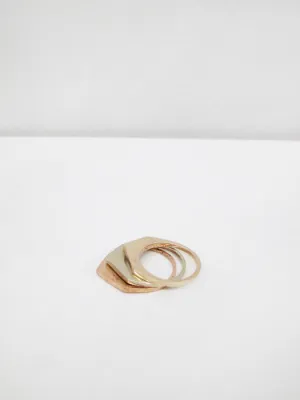 Samma Cutout Ring #5, Bronze