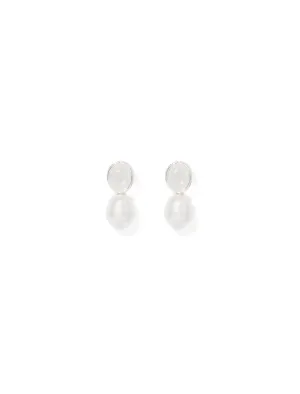 Savannah Stone And Pearl Stud Earrings