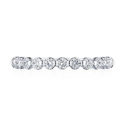 Sculpted Crescent Two-Prong Diamond Band 2666 B 1/2 W