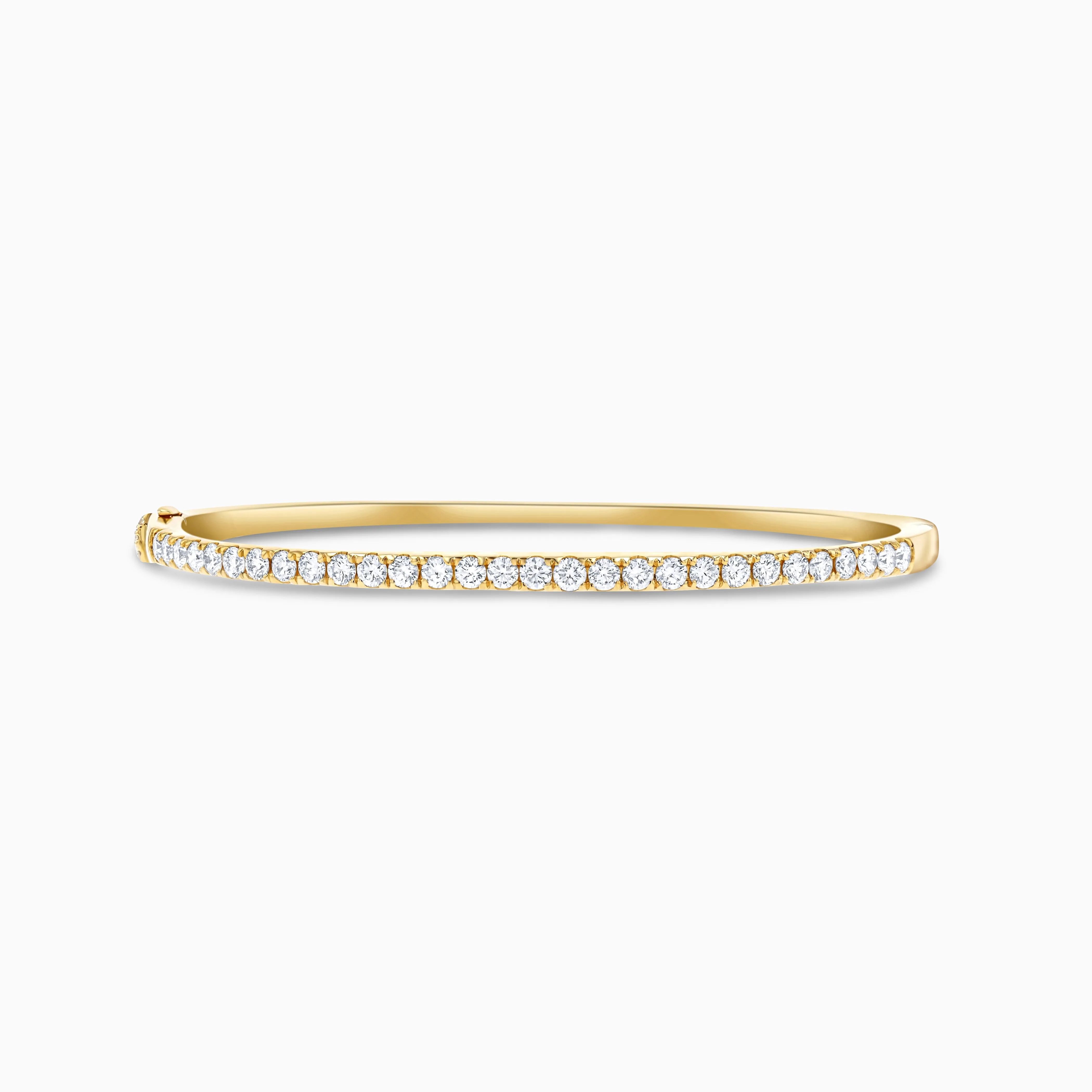 Seamless Linea Bangle, Yellow Gold and Diamonds