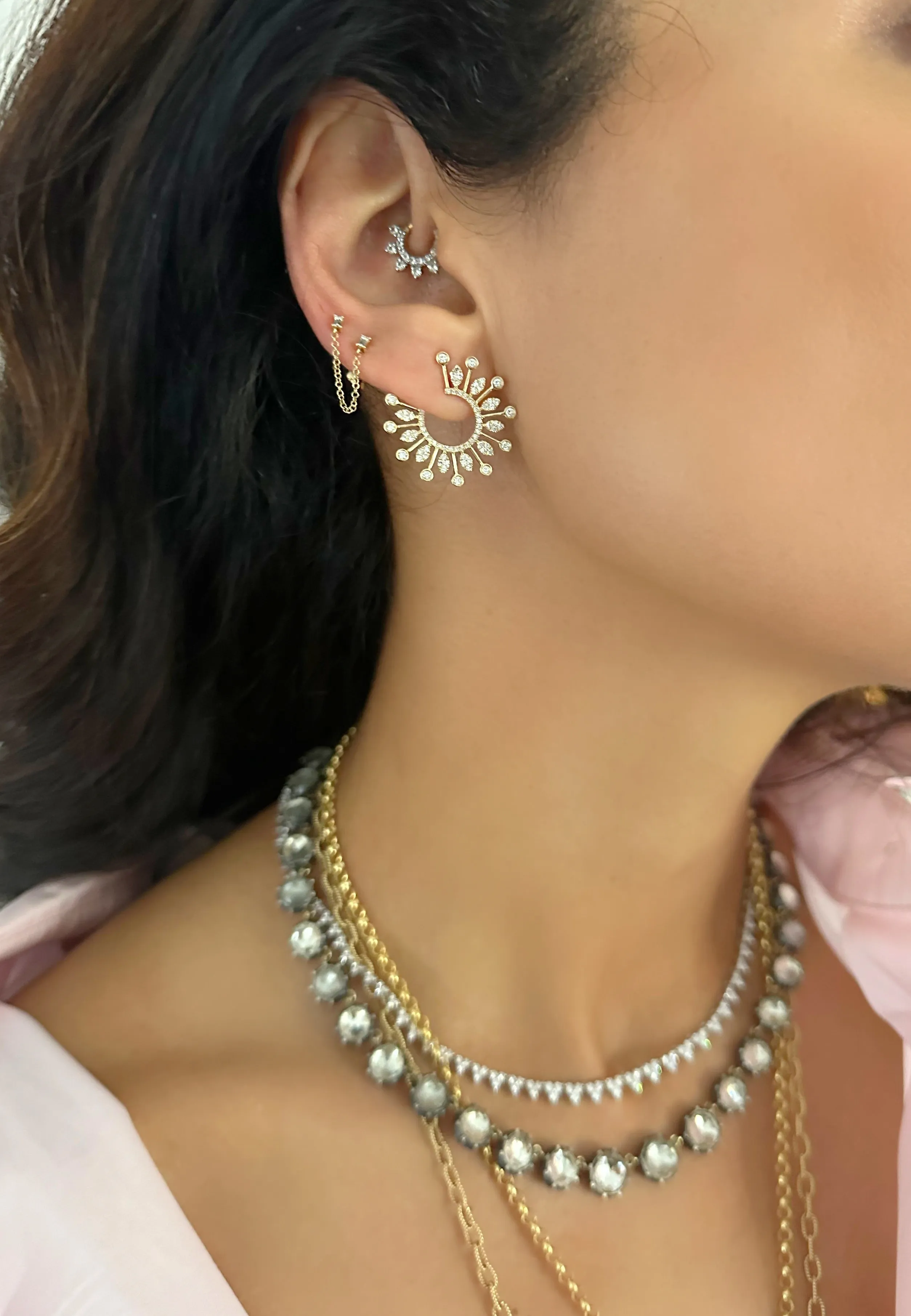 Semi Circle Studs