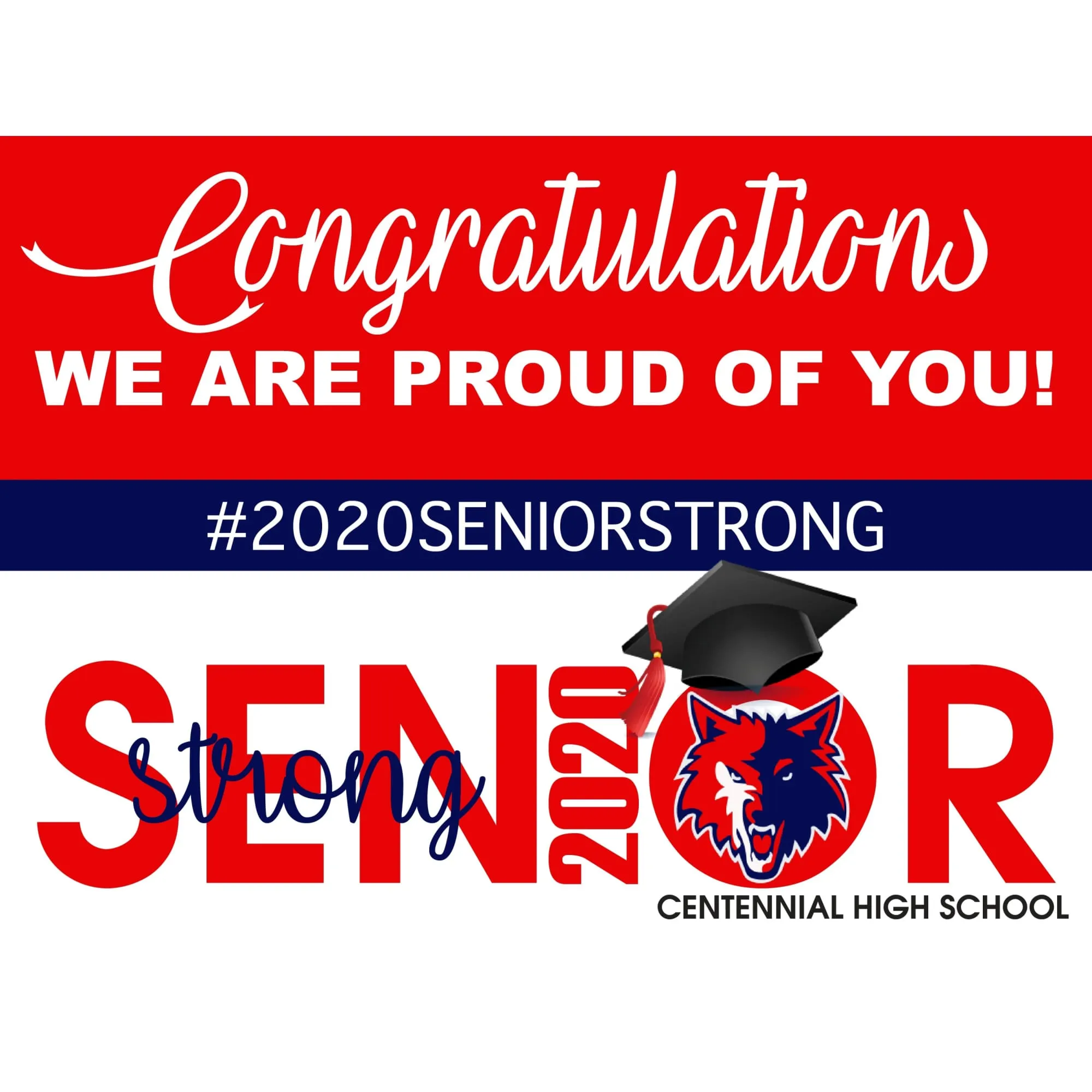 Senior Strong Graduation Yard Signs - 2020