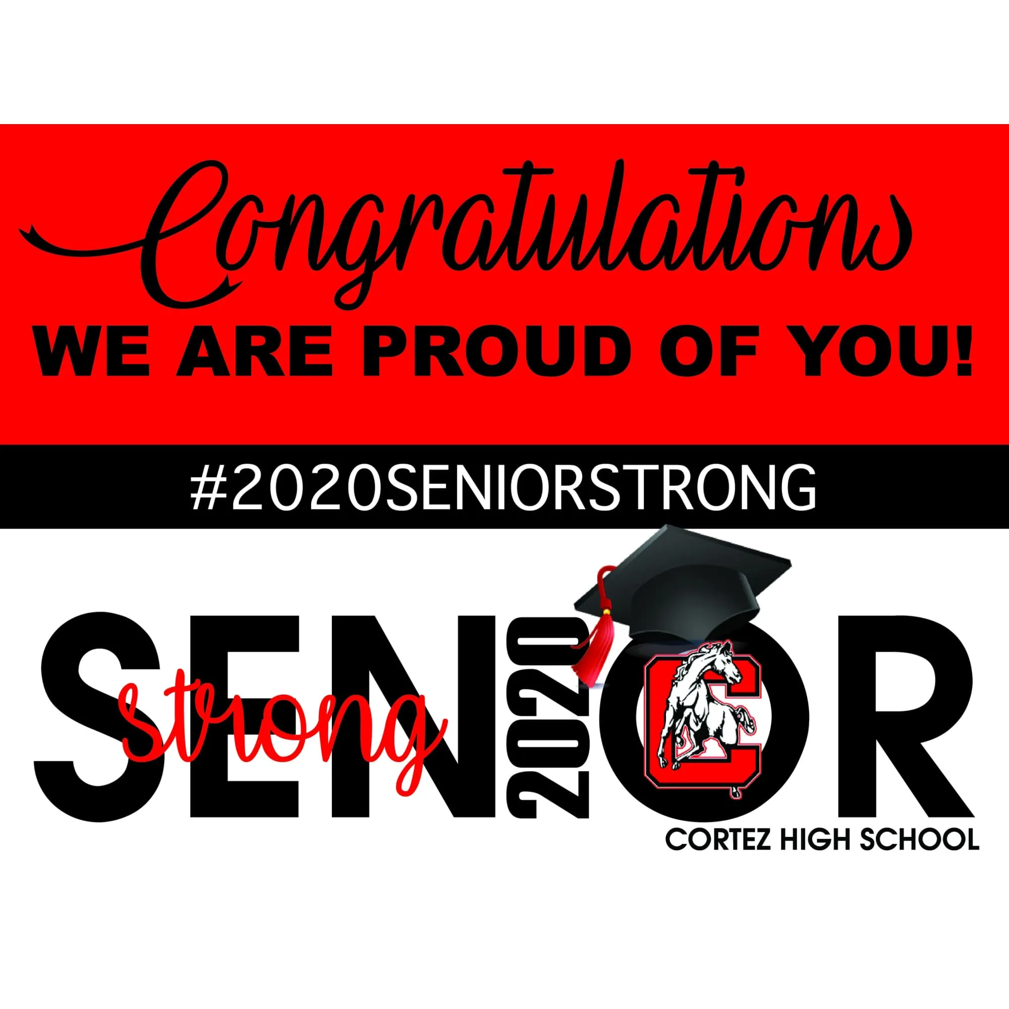 Senior Strong Graduation Yard Signs - 2020