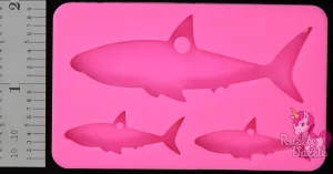 Shark Family Key Chain Mold