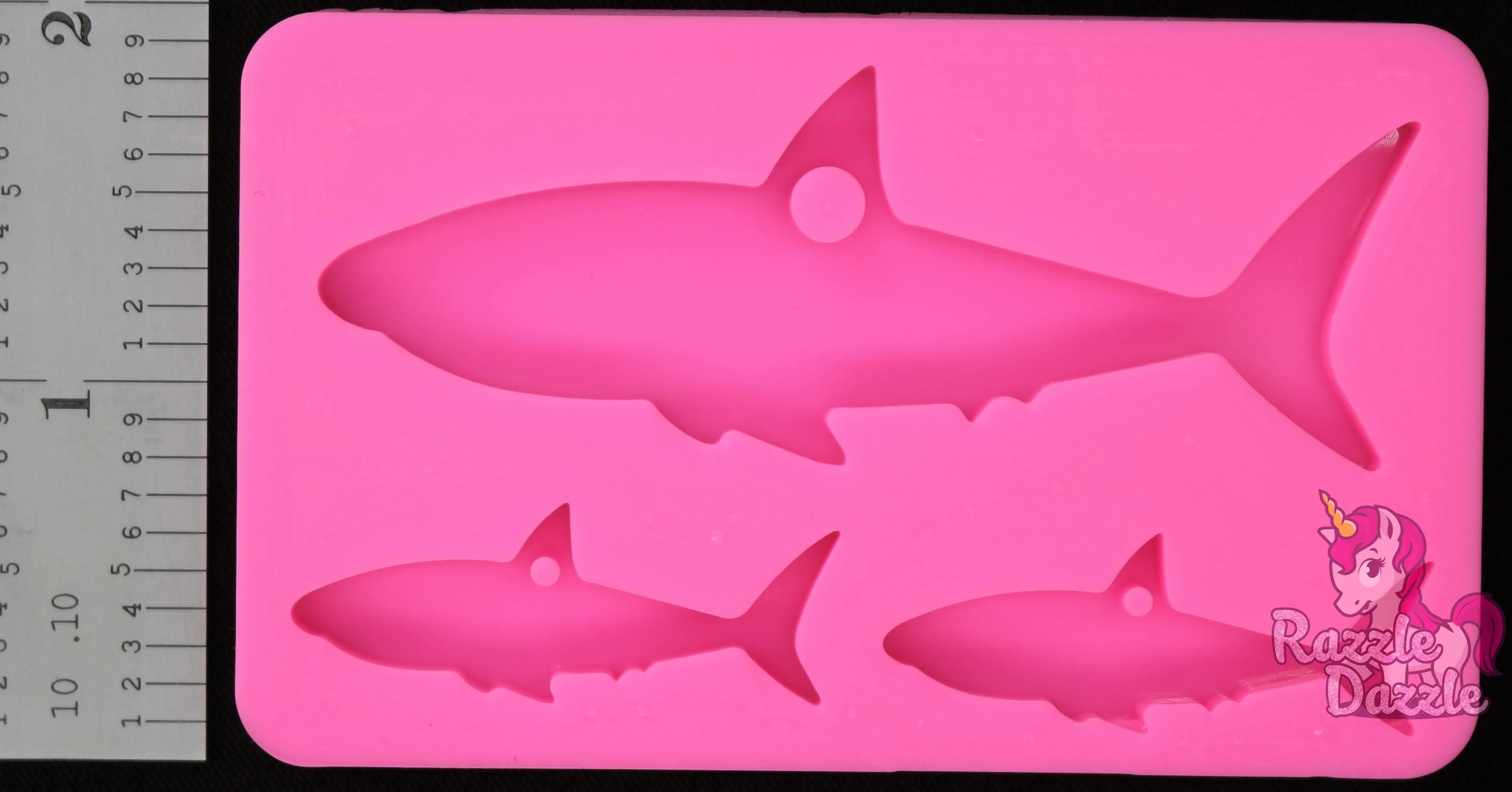 Shark Family Key Chain Mold