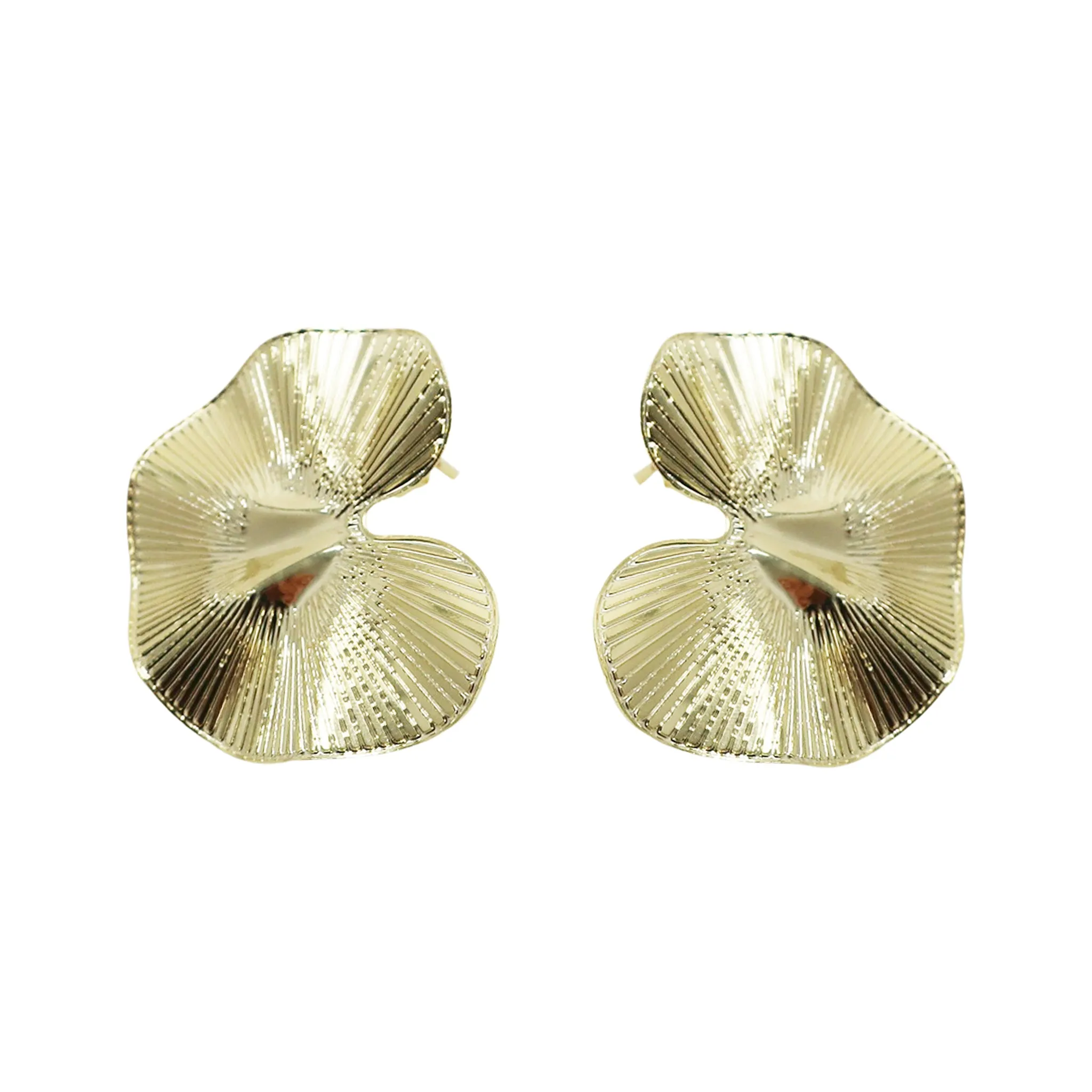 Sheila Fajl Small Clay Stud Earrings in Gold Plated
