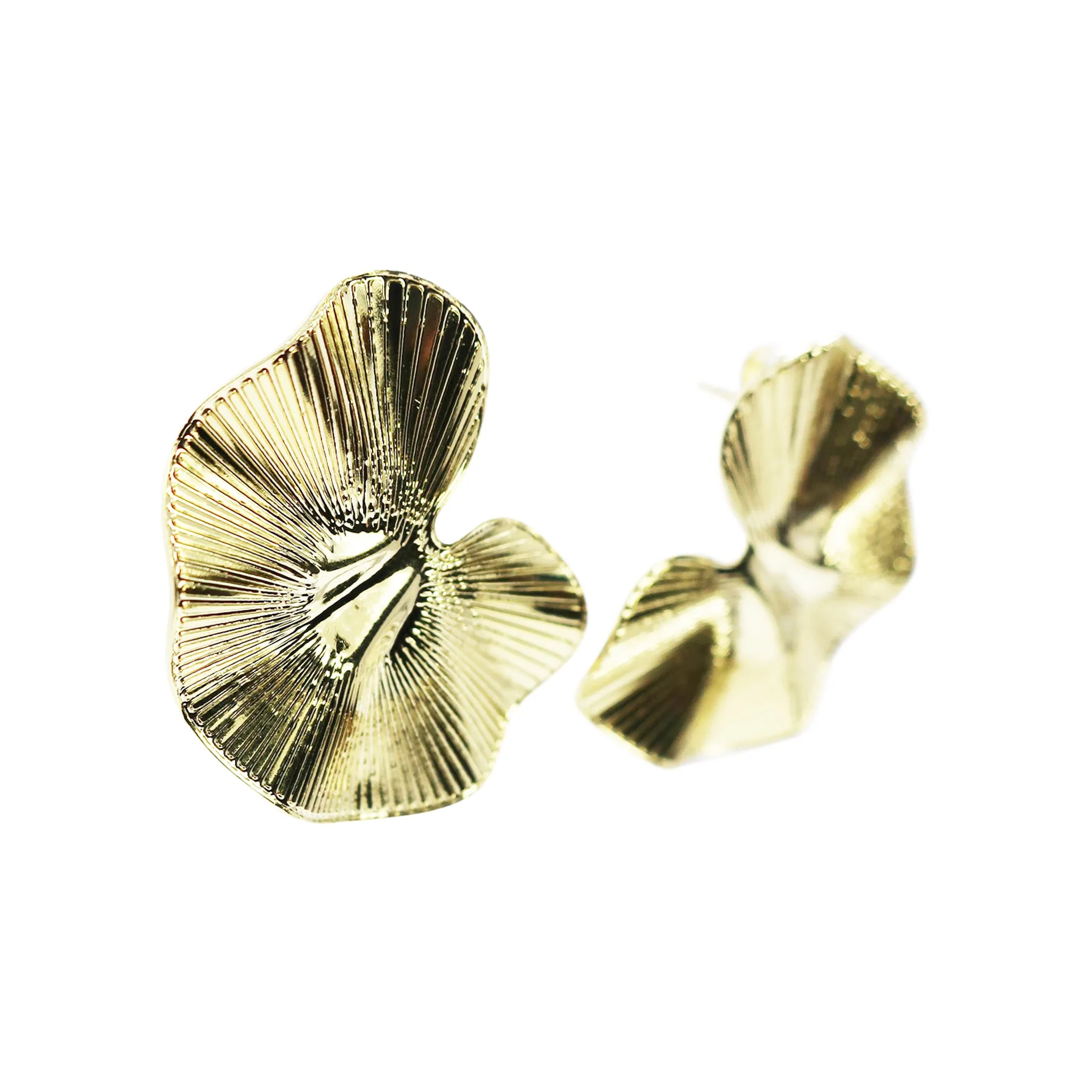 Sheila Fajl Small Clay Stud Earrings in Gold Plated