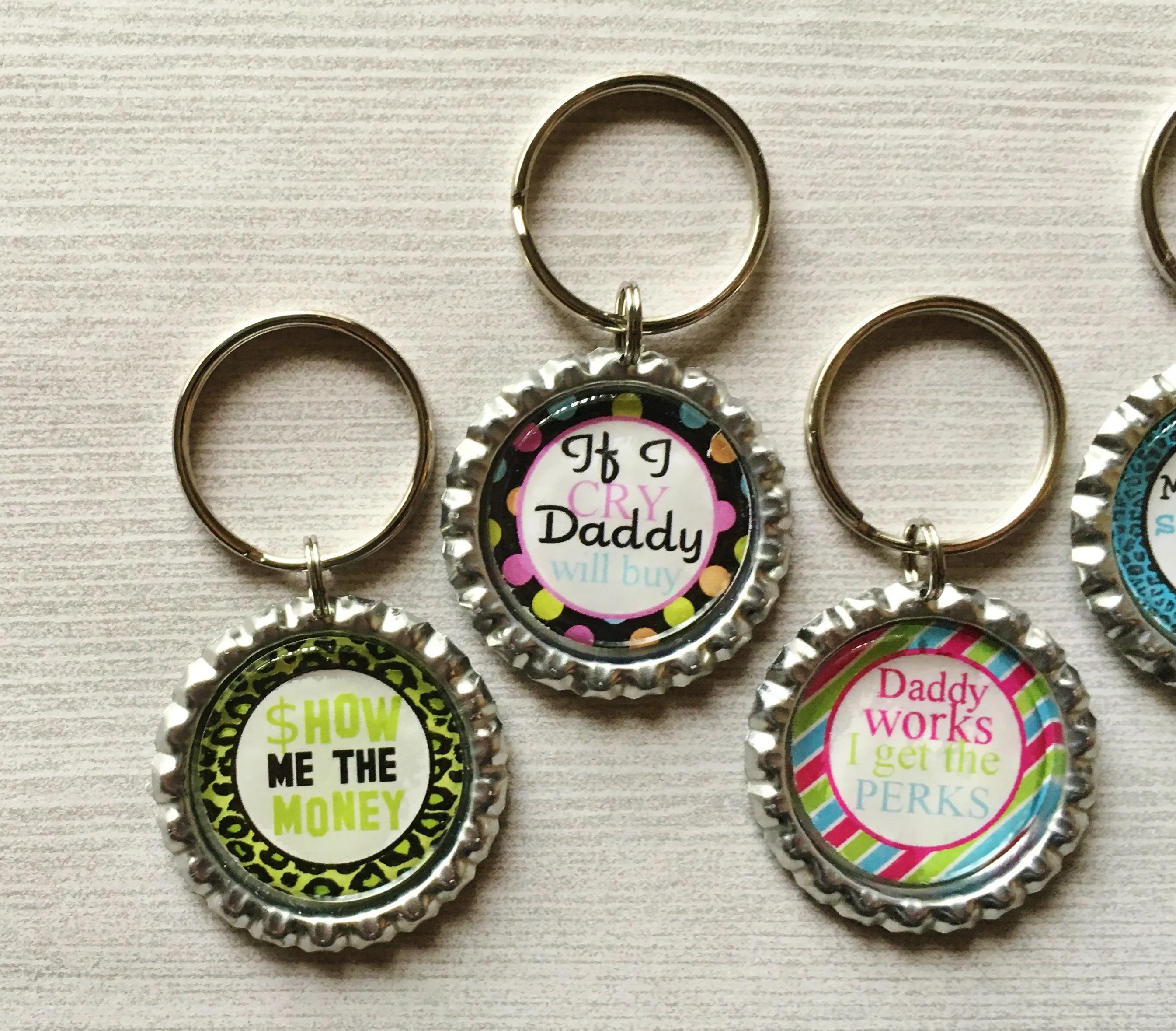 Shopping Themed Keychains