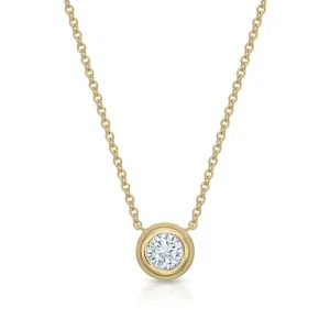 Signature 0.90 ct Round Diamond Pendant