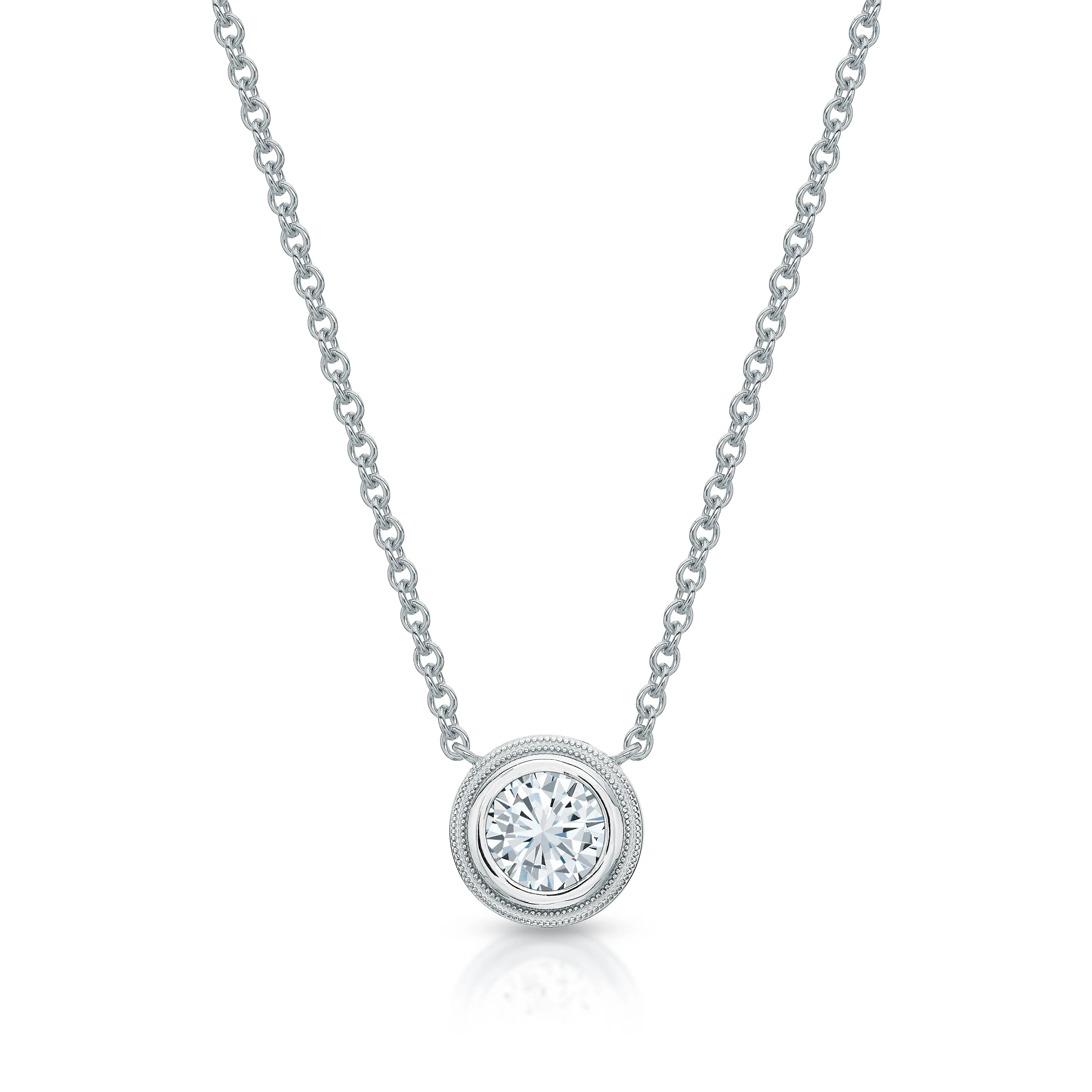 Signature 0.90 ct Round Diamond Pendant