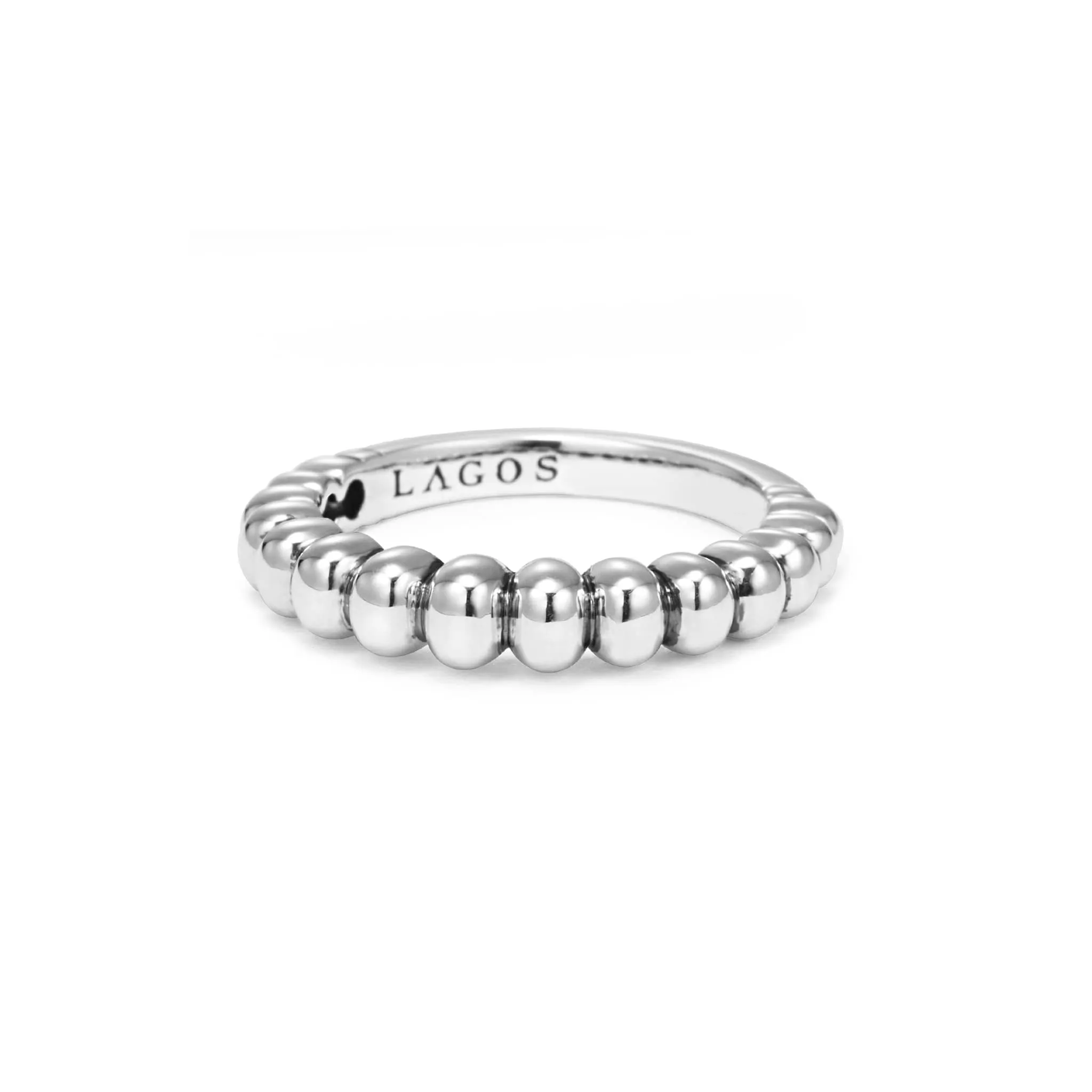 Signature Caviar Fluted Stacking Ring