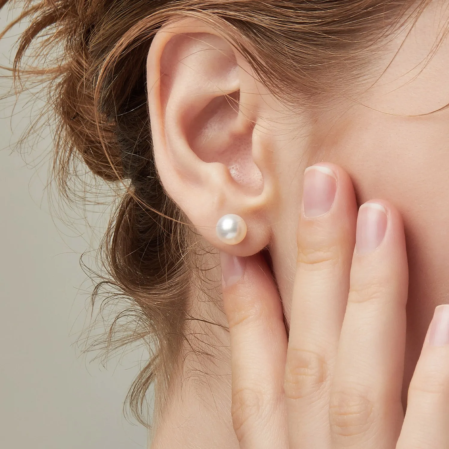 Signature. D Gold Pearl Earring JDRER3F426W