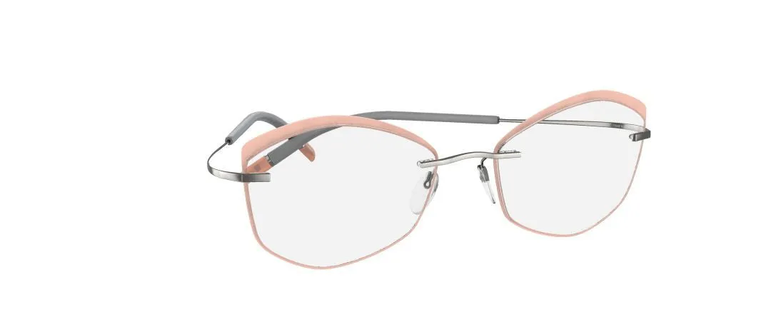 Silhouette Titan Minimal Art The Icon. Accent Rings Demo Eyeglasses 5518 FW