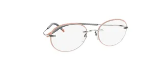 Silhouette Titan Minimal Art The Icon. Accent Rings Demo Eyeglasses 5518 FZ