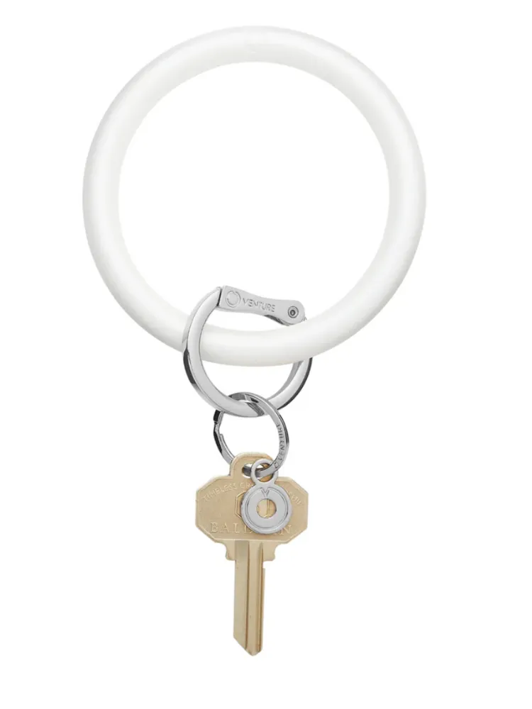 Silicone Big O® Key Ring - Marshmello Pearlized