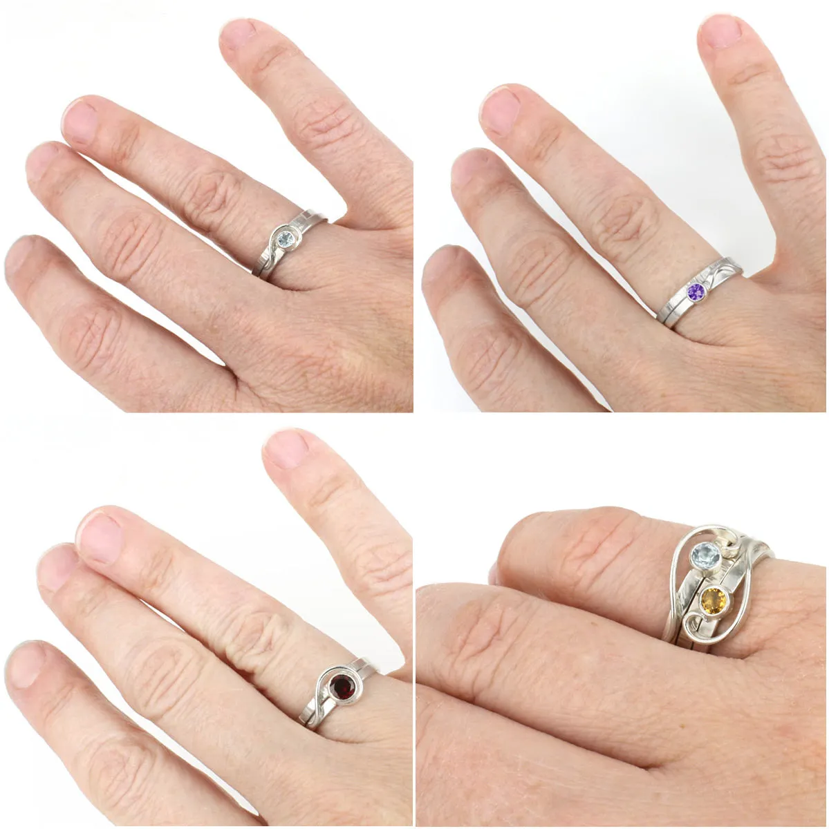 Silver Hashmark Ring