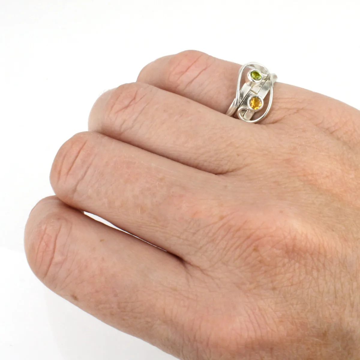 Silver Hashmark Ring