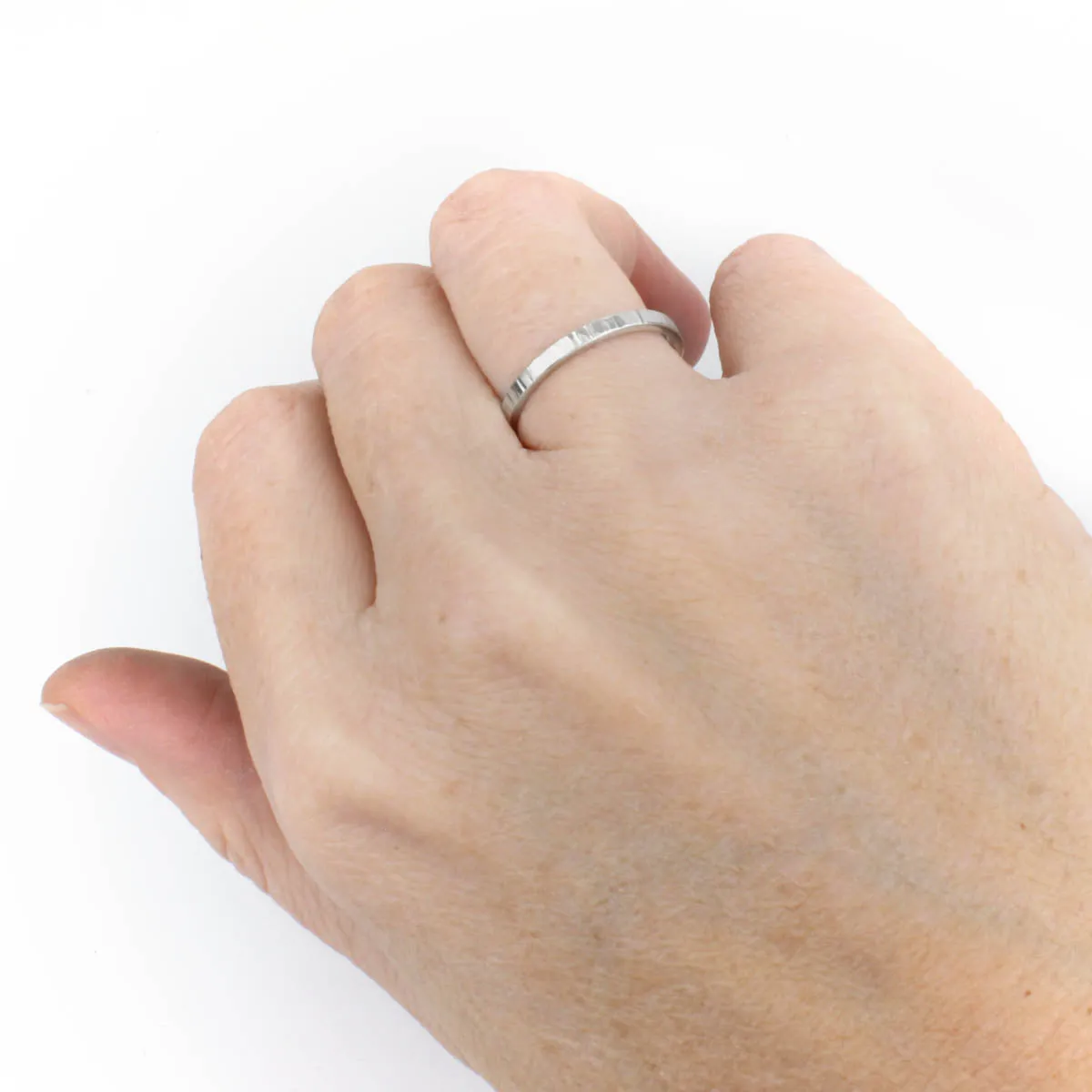 Silver Hashmark Ring