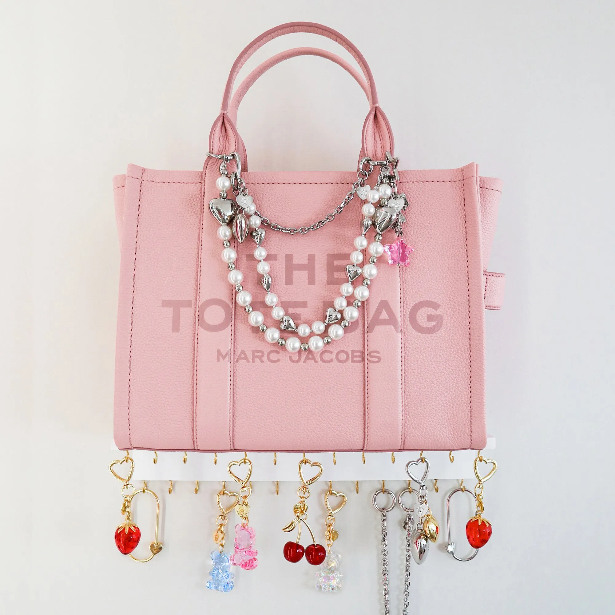 Silver Heart Drip Bag Charm