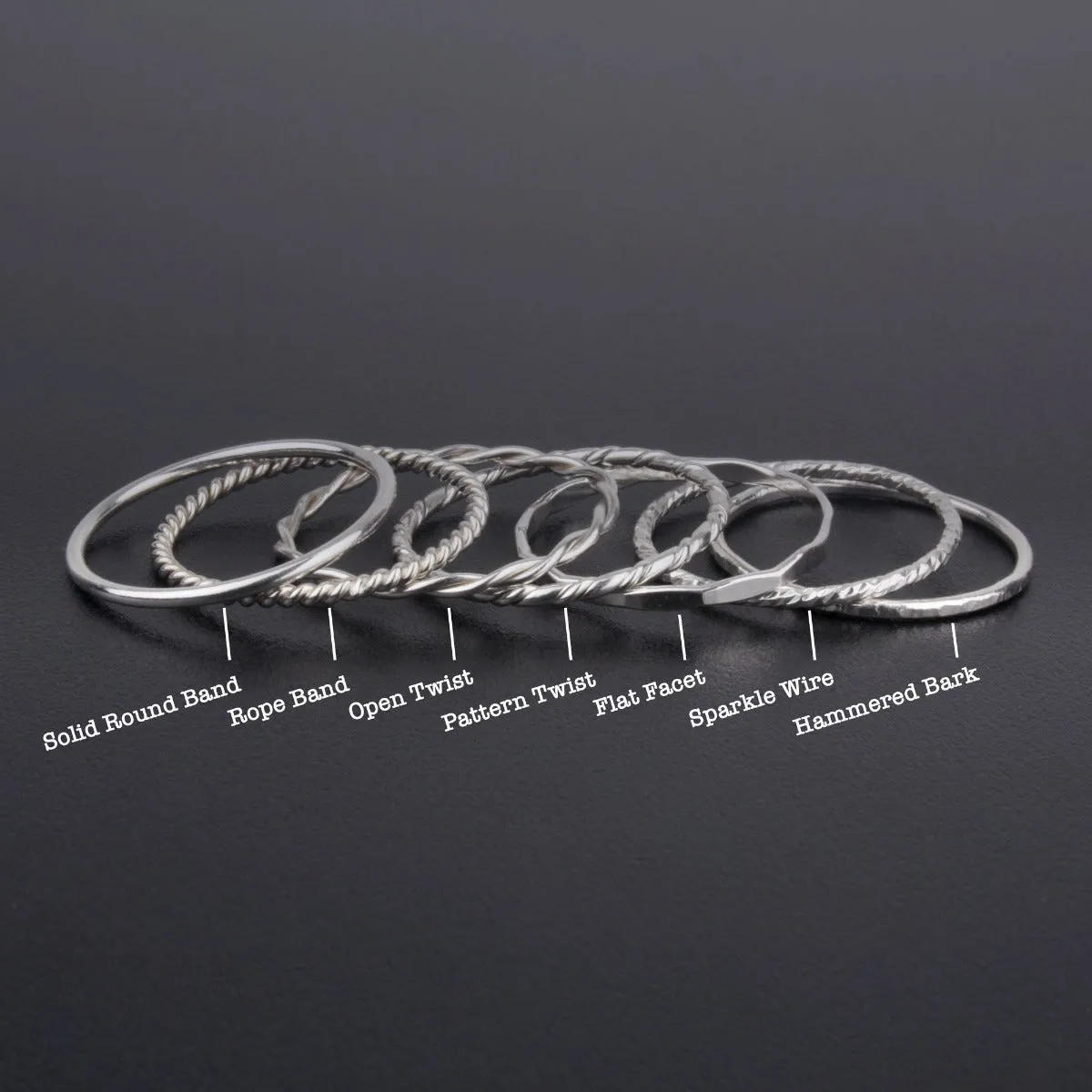 Silver Stacking Ring - Single Ring