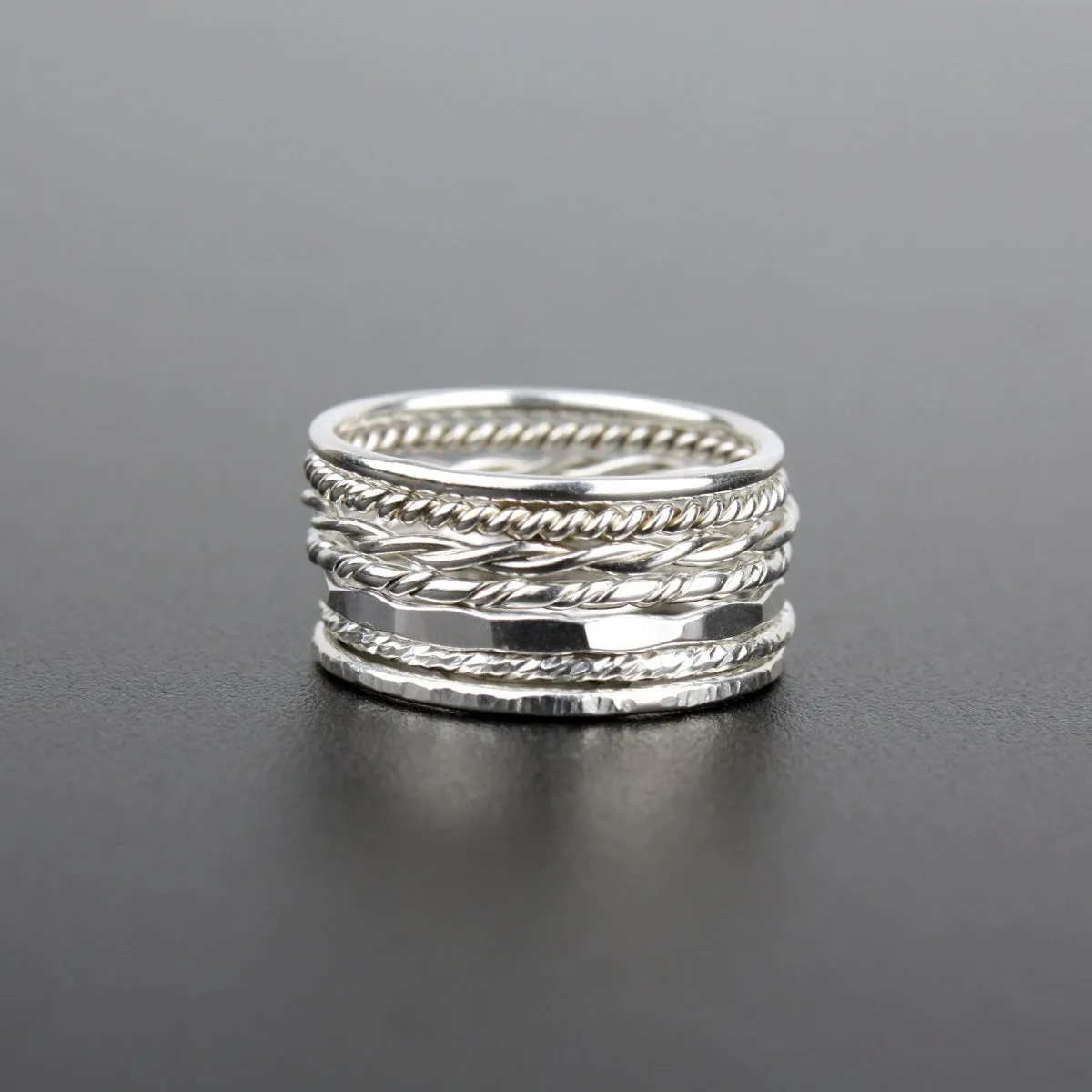 Silver Stacking Ring - Single Ring