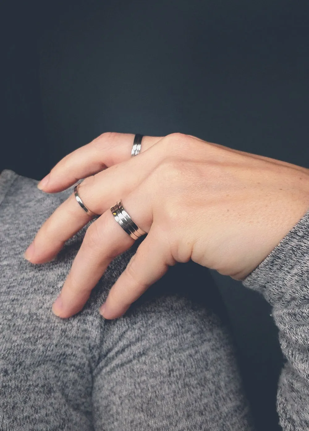 Simple Sterling Silver Stacking Rings