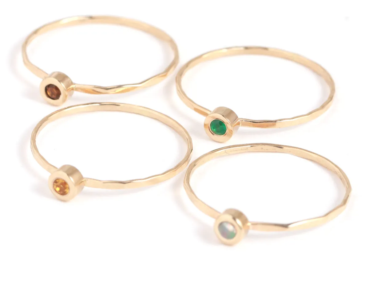 Single Gemstone Ring
