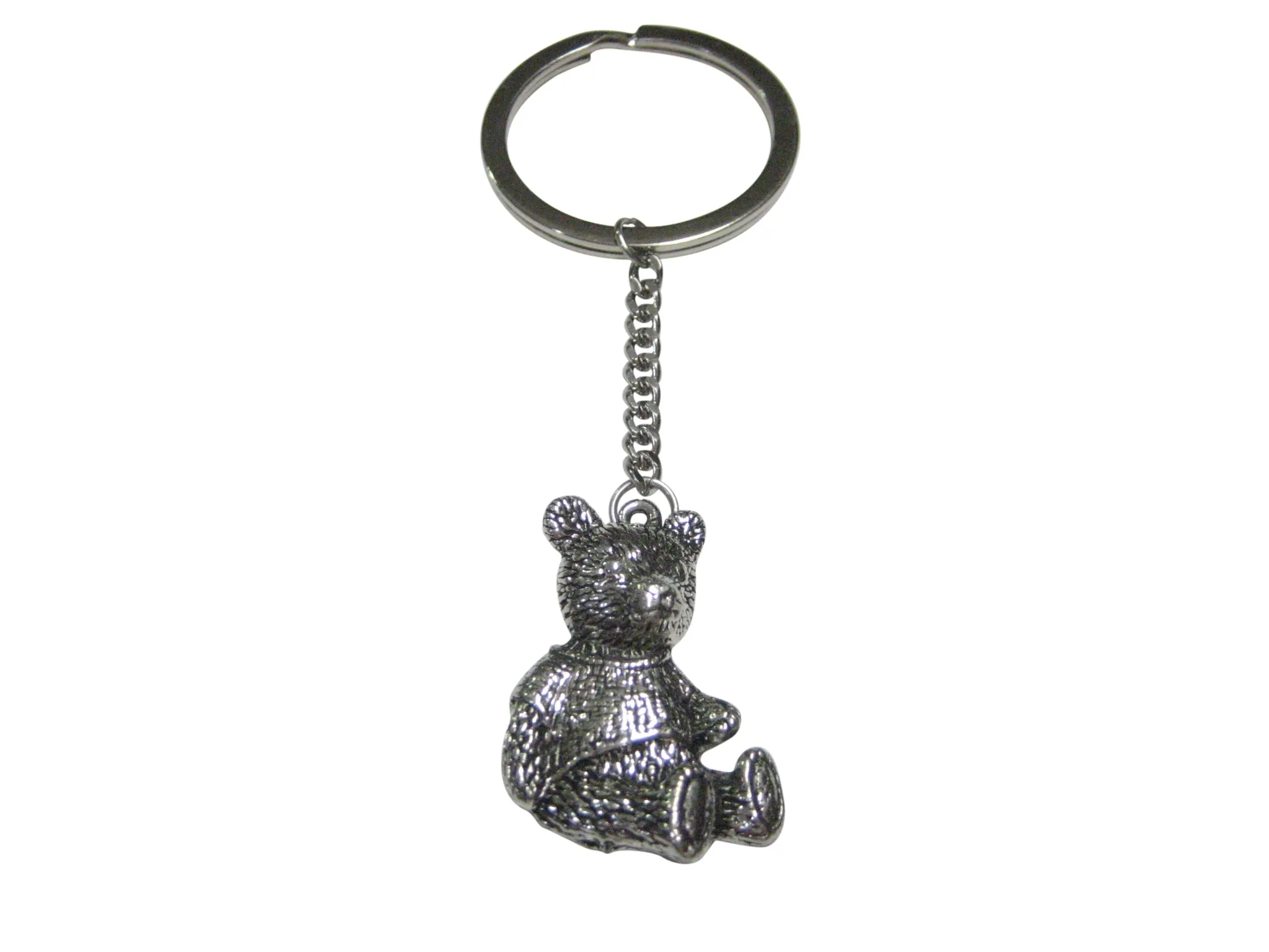 Sitting Teddy Bear Pendant Keychain