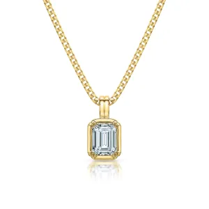 Sloane 1.34 ct Emerald Cut Diamond Pendant