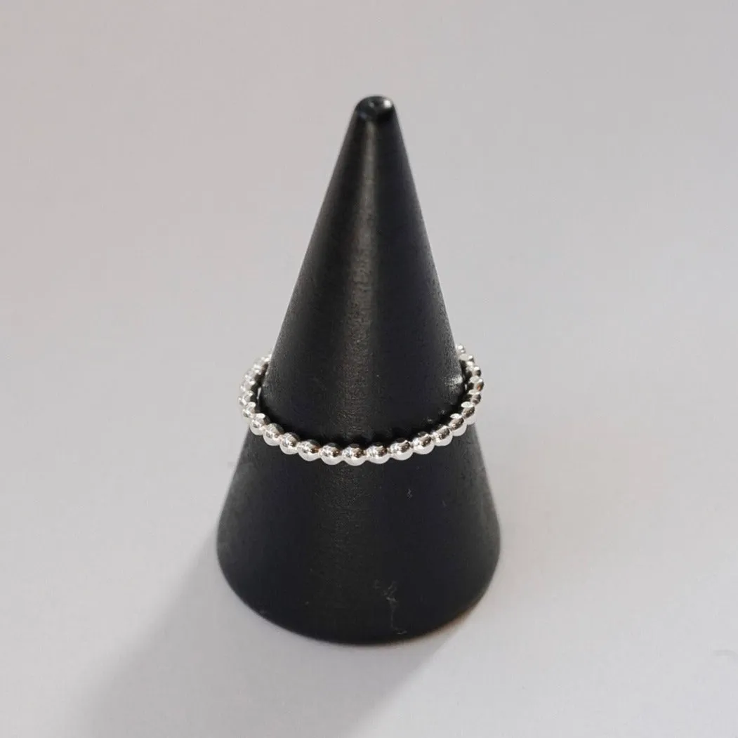 Small Ball Stacking Ring in Sterling Silver