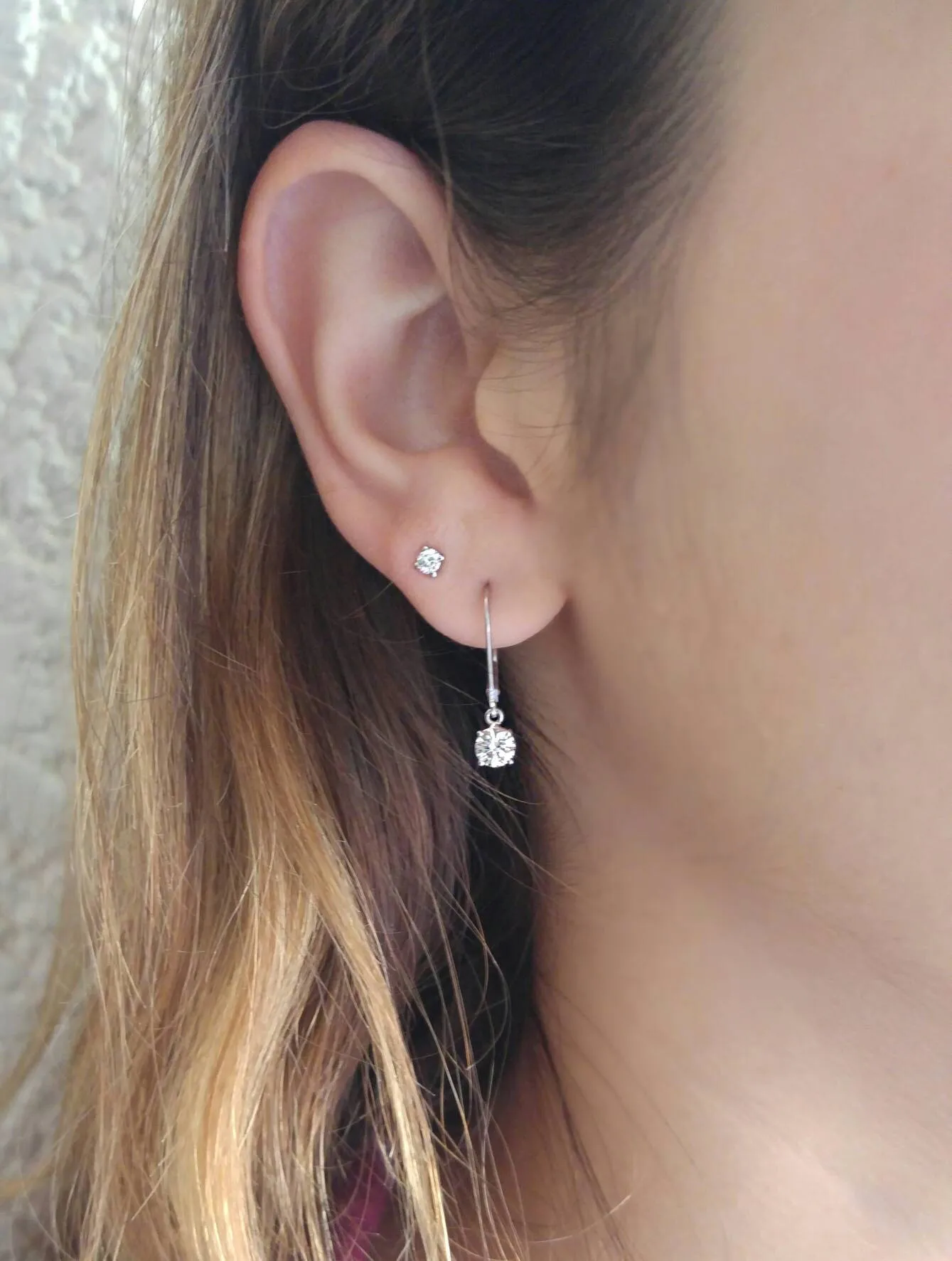 Small Diamond Stud Earrings