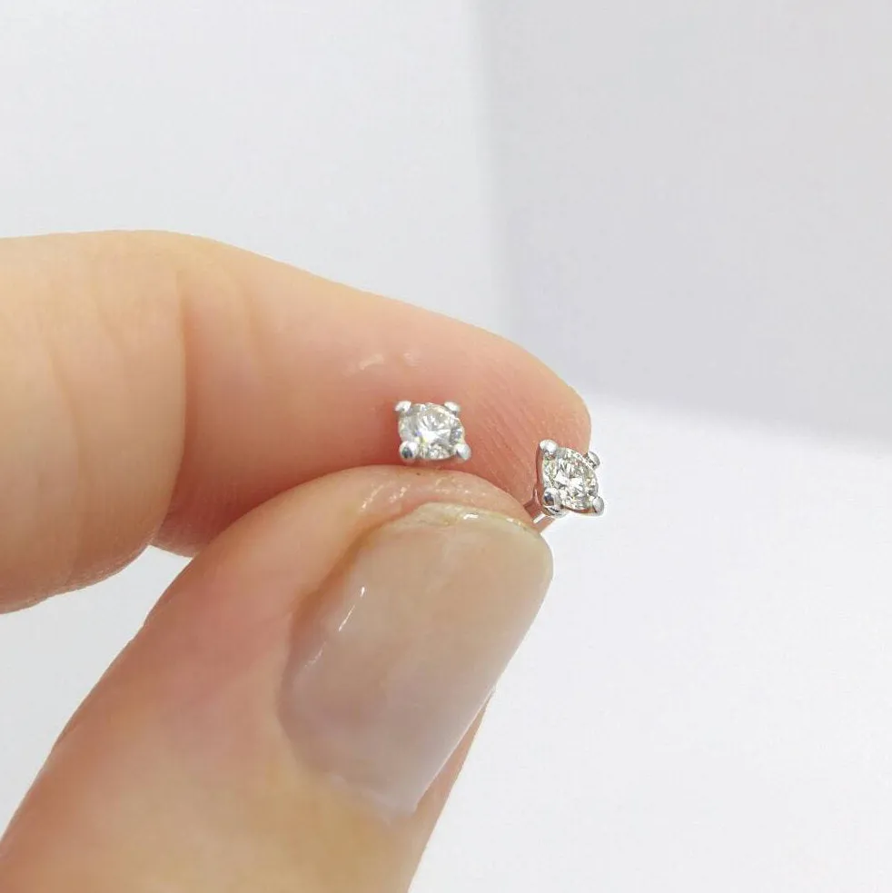 Small Diamond Stud Earrings